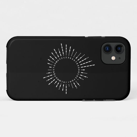 Coques Case-Mate iPhone Alphabet Code Morse (Dos (Horizontal))
