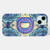 Coques Case-Mate iPhone Alphabet D mandala (Verso (horizontal))