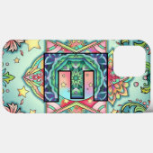 Coques Case-Mate iPhone Alphabet E mandala (Verso (horizontal))