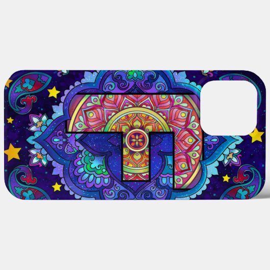 Coques Case-Mate iPhone Alphabet F mandala (Verso (horizontal))