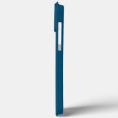 Coques Case-Mate iPhone alphabet fleur W (bleu et points) Coque-Mate iPhon (Verso / Gauche)