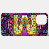 Coques Case-Mate iPhone Alphabet M mandala (Verso (horizontal))