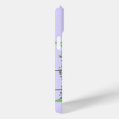 Coques Case-Mate iPhone alphabet monogramme H Lavender Eucalyptus Dragonfl (Verso / Droite)