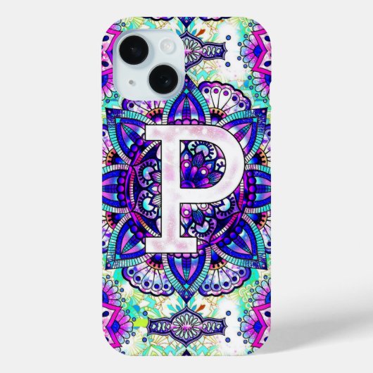 Coques Case-Mate iPhone Alphabet P (Verso)
