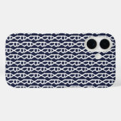 Coques Case-Mate iPhone Alphabet Texte Motif Initiales personnalisées Mono (Verso (horizontal))