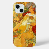 Coques Case-Mate iPhone Alphonse Mucha Art Nouveau Automne (Verso)