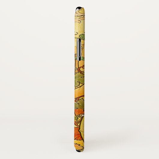 Coques Case-Mate iPhone Alphonse Mucha Art Nouveau Automne (Dos/Droite)