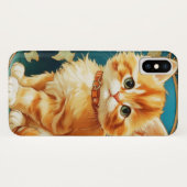Coques Case-Mate iPhone Alphonse Mucha Art Nouveau Chat (Dos (Horizontal))