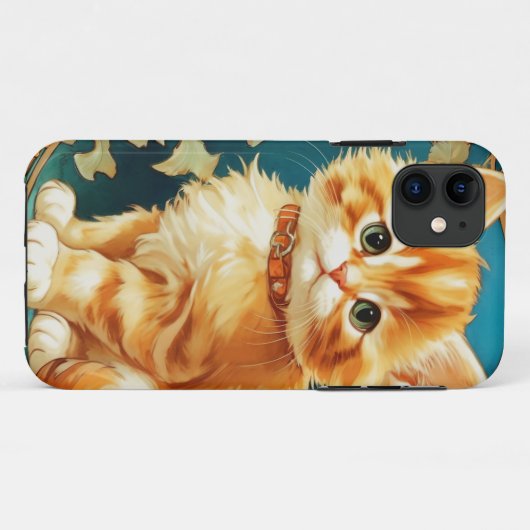 Coques Case-Mate iPhone Alphonse Mucha Art Nouveau Chat (Dos (Horizontal))