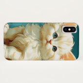 Coques Case-Mate iPhone Alphonse Mucha Art Nouveau Chat Blanc (Dos (Horizontal))