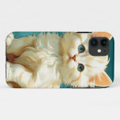 Coques Case-Mate iPhone Alphonse Mucha Art Nouveau Chat Blanc (Dos (Horizontal))