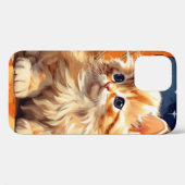 Coques Case-Mate iPhone Alphonse Mucha Art Nouveau Chat orange (Verso (horizontal))