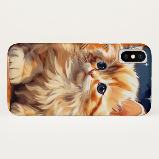 Coques Case-Mate iPhone Alphonse Mucha Art Nouveau Chat orange (Dos (Horizontal))