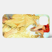 Coques Case-Mate iPhone Alphonse Mucha Art Nouveau Été (Verso (horizontal))