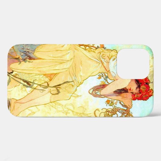 Coques Case-Mate iPhone Alphonse Mucha Art Nouveau Été (Verso (horizontal))