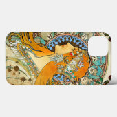 Coques Case-Mate iPhone Alphonse Mucha Art Nouveau Zodiac (Verso (horizontal))