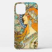 Coques Case-Mate iPhone Alphonse Mucha Art Nouveau Zodiac (Verso)