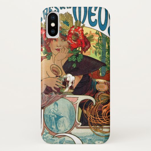 Coques Case-Mate iPhone Alphonse Mucha Bieres De La Meuse (Dos)