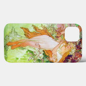 Coques Case-Mate iPhone Alphonse Mucha Girl in Garden (Verso (horizontal))