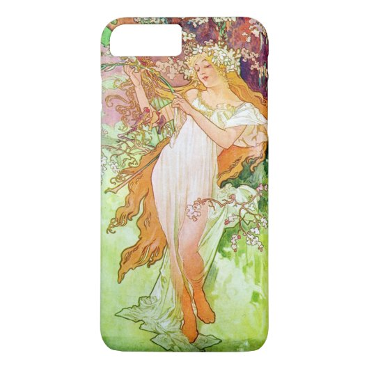 Coques Case-Mate iPhone Alphonse Mucha Girl in Garden (Dos)