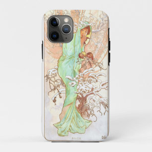 Case-Mate iPhone Case Alphonse Mucha Hiver Vintage Art Nouveau peinture