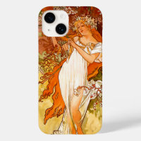 Alphonse Mucha Printemps Art Nouveau