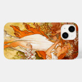 Coques Case-Mate iPhone Alphonse Mucha Printemps Art Nouveau (Verso (horizontal))