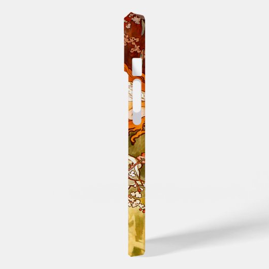 Coques Case-Mate iPhone Alphonse Mucha Printemps Art Nouveau (Verso / Gauche)