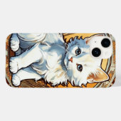 Coques Case-Mate iPhone Alphonse Mucha Style Chat (Verso (horizontal))