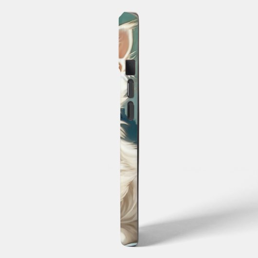 Coques Case-Mate iPhone Alphonse Mucha Style Chat blanc (Verso / Gauche)