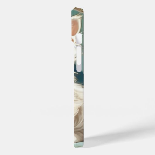 Coques Case-Mate iPhone Alphonse Mucha Style Chat blanc (Verso / Gauche)