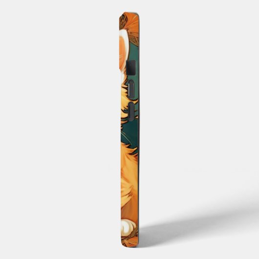 Coques Case-Mate iPhone Alphonse Mucha Style Chat orange (Verso / Gauche)