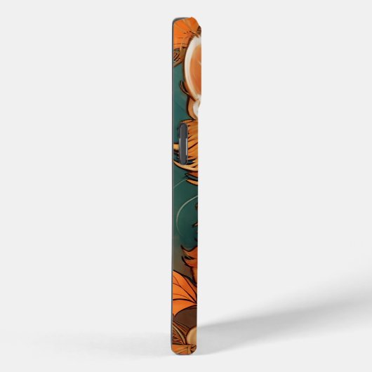 Coques Case-Mate iPhone Alphonse Mucha Style Chat orange (Verso / Droite)