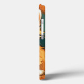 Coques Case-Mate iPhone Alphonse Mucha Style Chat orange (Verso / Gauche)