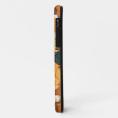 Coques Case-Mate iPhone Alphonse Mucha Style Chat orange (Dos/Gauche)
