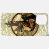 Coques Case-Mate iPhone Alphonse Mucha - Têtes byzantines Brunette (Verso (horizontal))