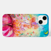 Coques Case-Mate iPhone ALTHEA /Fée Whimsical sur la Fleur Rose (Verso (horizontal))
