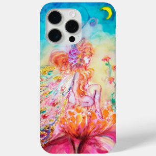 Coque iPhone 15 Pro Max ALTHEA /Fée Whimsical sur la Fleur Rose