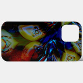Coques Case-Mate iPhone amandes Abstraites sous vitre foncé déformé (Verso (horizontal))