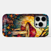 Coques Case-Mate iPhone Amanita Muscaria Forêt de verre tendu (Verso (horizontal))