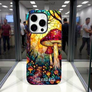 Coques iPhone 16 Pro Amanita Muscaria Forêt de verre tendu