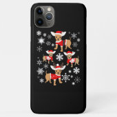 Coques Case-Mate iPhone Amant de Noël du Chihuahua (Dos)