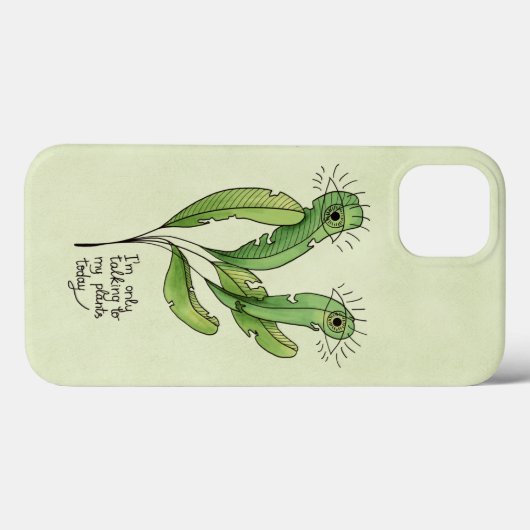 Coques Case-Mate iPhone Amant plante jeu de mots drôle introverti jardener (Verso (horizontal))