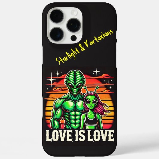 Coques Case-Mate iPhone Amants Aliens Sous Coucher de Soleil Radieux (Verso)