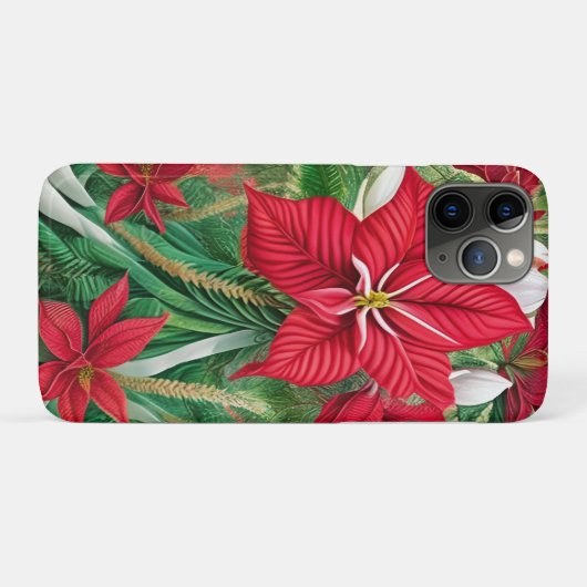 Coques Case-Mate iPhone Amaryllis Poinsettia Hybride AI Art (Dos (Horizontal))