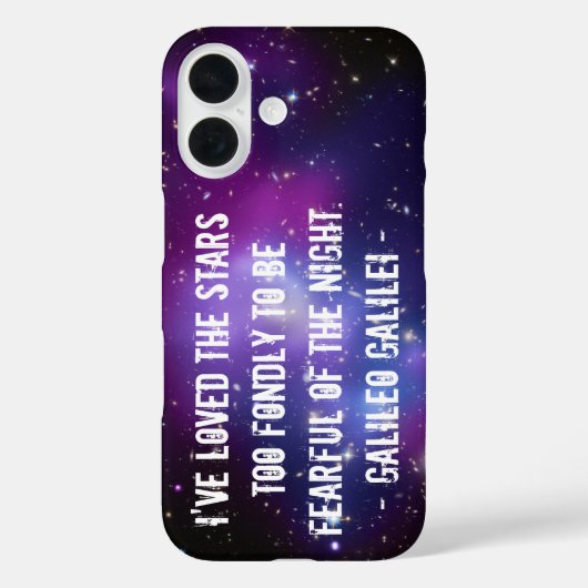 Coques Case-Mate iPhone amas de galaxies Citation Galilée (Verso)