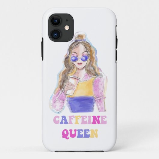 Coques Case-Mate iPhone Amateur de caféine (Dos)