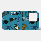 Coques Case-Mate iPhone Amateur de chat sarcelle   (Verso (horizontal))