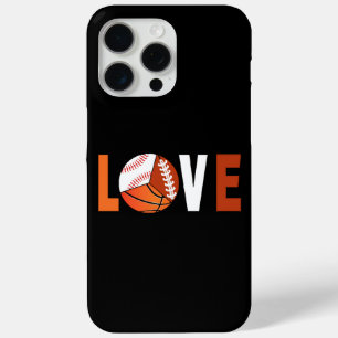 Coque iPhone 15 Pro Max Amateur De Football De Basketball De Tennis
