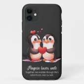 Coques Case-Mate iPhone Amateurs de pingouins - Saint Valentin (Dos)